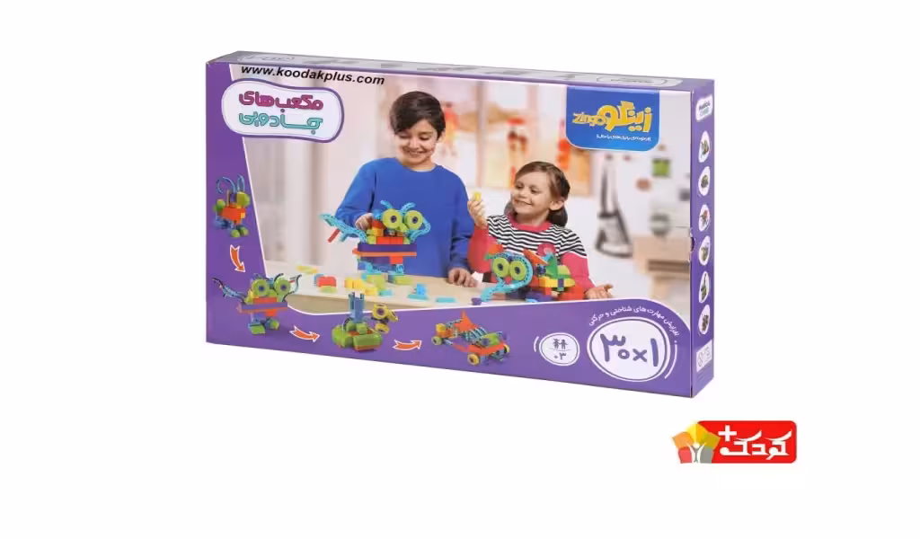 بازی ساختنی مدل مکعب‌ های جادویی 155 قطعه زینگو