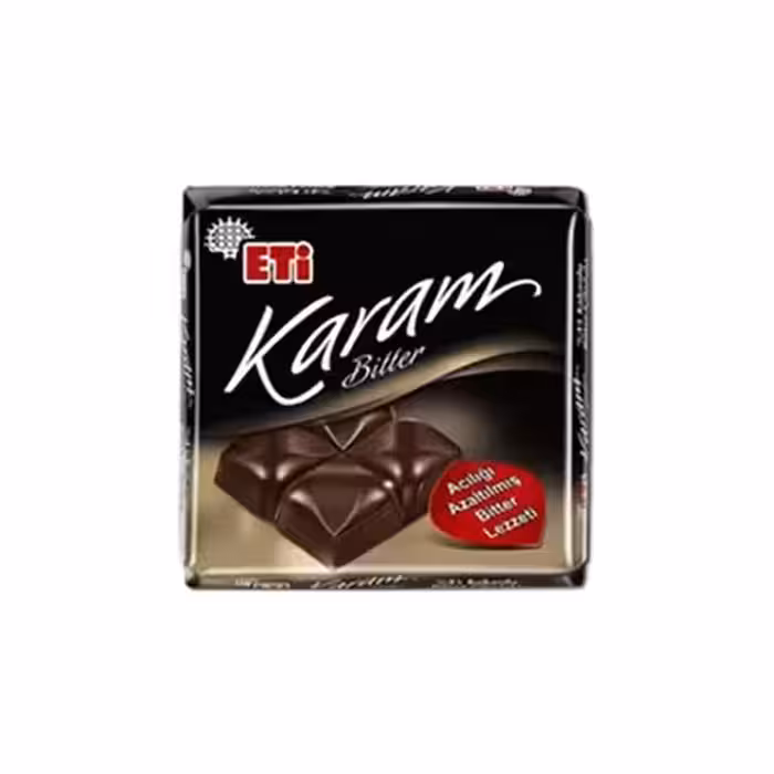 شکلات تلخ اتی کارام تخته ای اتی 60 گرم Eti