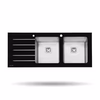 سینک ظرفشویی شیشه ای پرنیان استیل مدل PS 4106