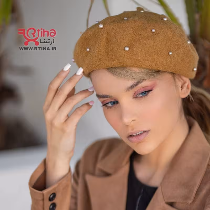 کلاه فرانسوی برت خارجی رنگ شتری