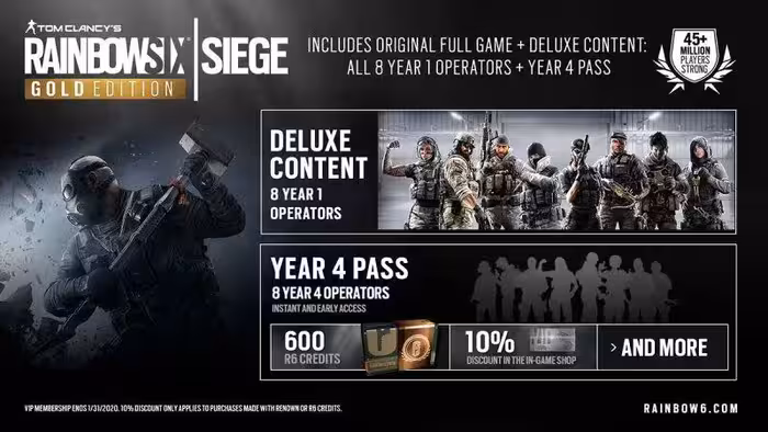 سی دی کی اورجینال  Rainbow Six Siege Gold Edition/Operator Edition کامپیوتر (PC)