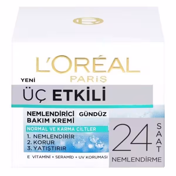 کرم آبرسان لورال 3 در 1 حجم 50 میلی