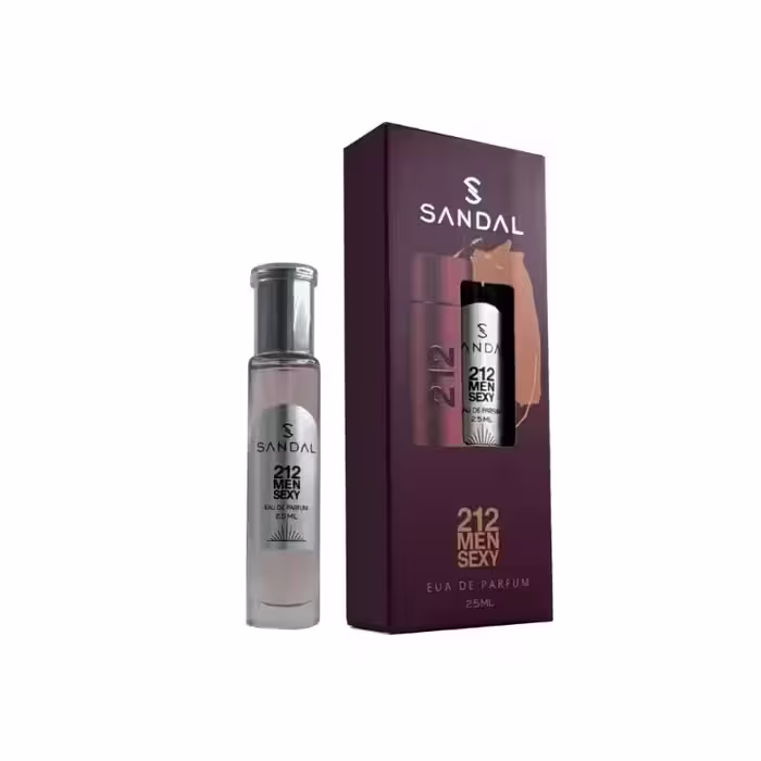 عطر جیبی مردانه صندل مدل 212 SANDAL حجم 25 میل