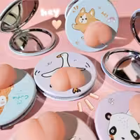 آینه جیبی طرح هلو نرمالو (قمبلی)