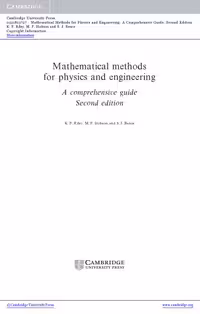 خرید و دانلود نسخه کامل کتاب Mathematical Methods for Physics and Engineering: A Comprehensive Guide