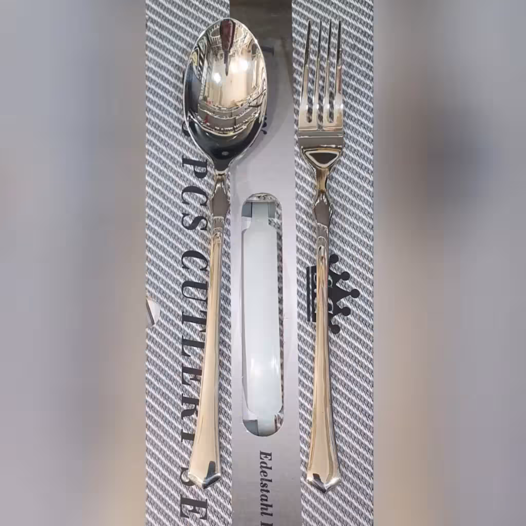 قاشق و چنگال غذاخوری 12 پارچه اس جی مدل 452m