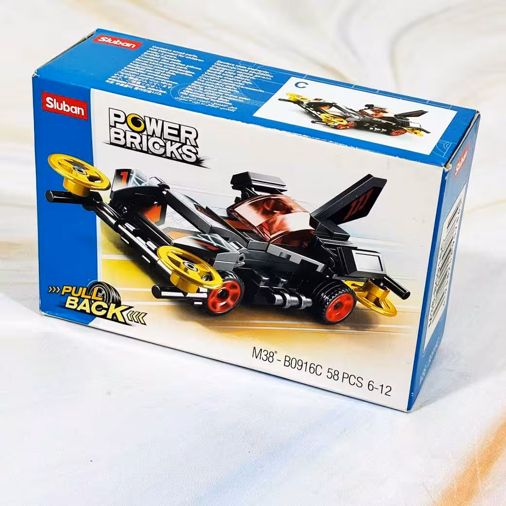 لگو ماشین مسابقه ای 58 قطعه مدل 16C (دارای موتور عقب کش)