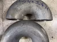 زانو 5  اینچ  U   مانیسمان استنلس استیل رده 40 از جنس   WP 304/304L  فابریک