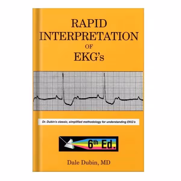 خرید و دانلود نسخه کامل کتاب Rapid Interpretation of EKG’s by Dale Dubin