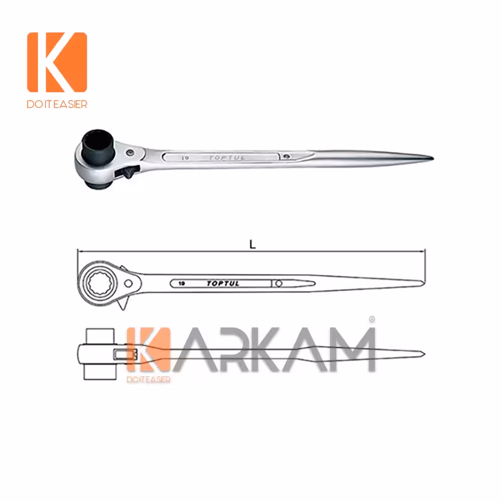 آچار جغجغه دم موشی 13در10 AEAH1013 تاپ تول