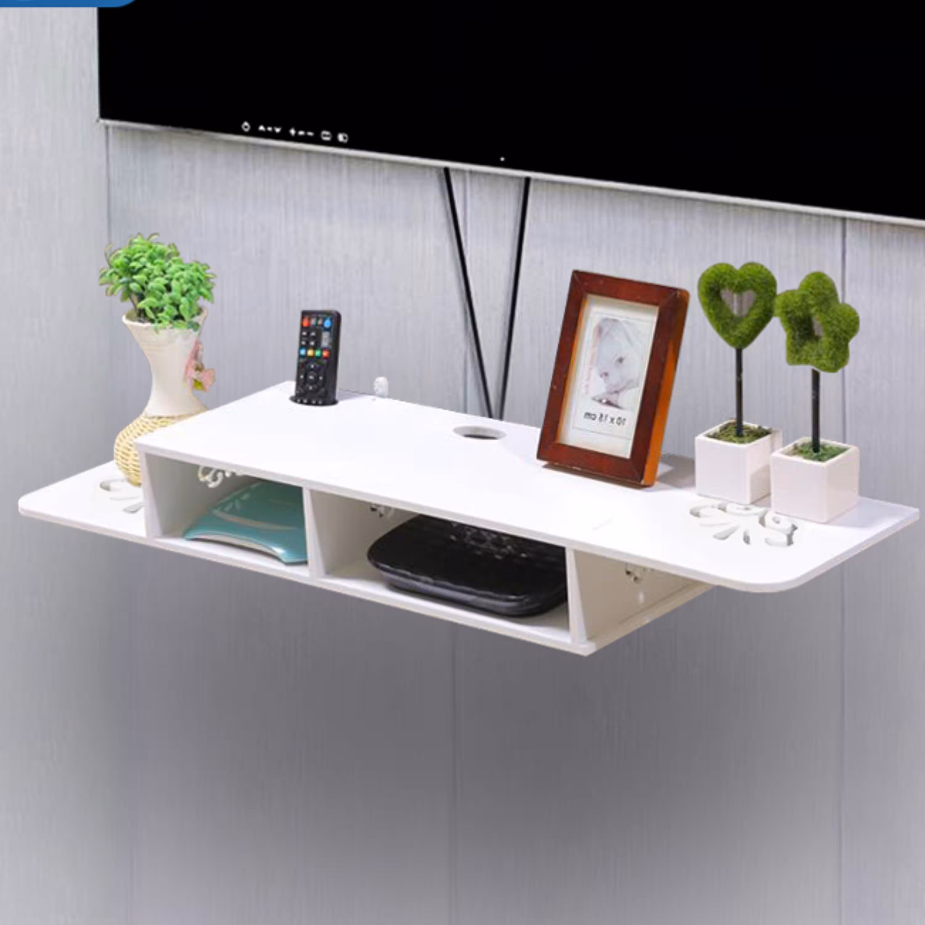 شلف باکس زیر تلویزیون دو محفظه