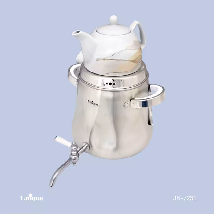 کتری و قوری شیردار 5/5 لیتر استیل یونیک مدل UN-7231