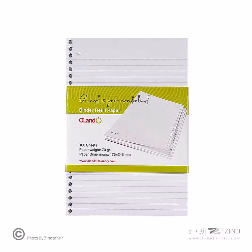 یدک دفترکلاسوری26حلقه100برگ الند کدRF-VZ-100