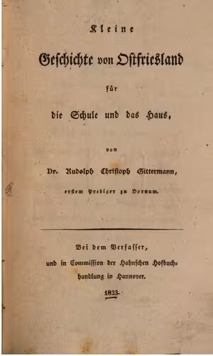 خرید و دانلود نسخه کامل کتاب Kleine Geschichte von Ostfriesland für die Schule und das Haus