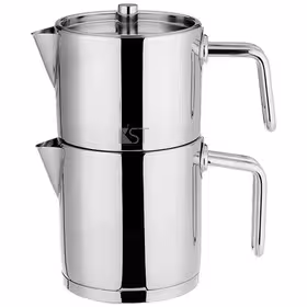 کتری و قوری ژمبو دسته استیل  1/7 لیتر (KST) کد 2022