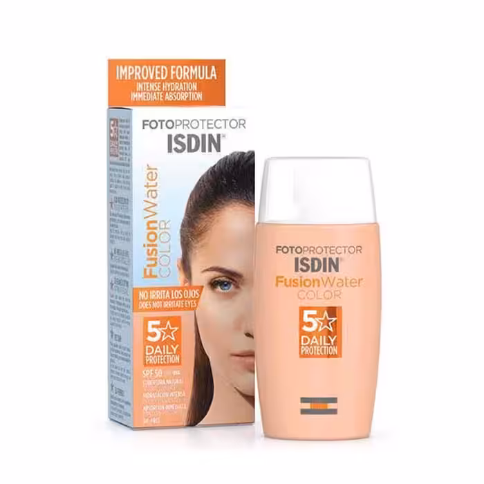 کرم ضد آفتاب رنگی فیوژن ایزدین مدل FUSIONWATER حجم 50 میل