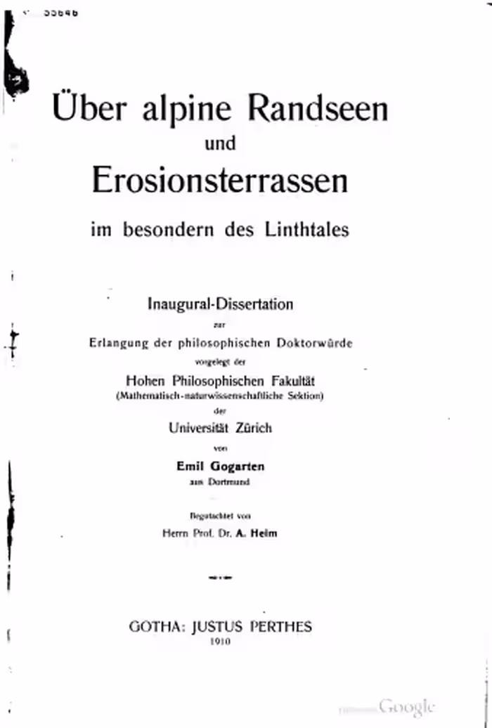 خرید و دانلود نسخه کامل کتاب Über alpine Randseen und Erosionsterrassen im besondern des Linthtales