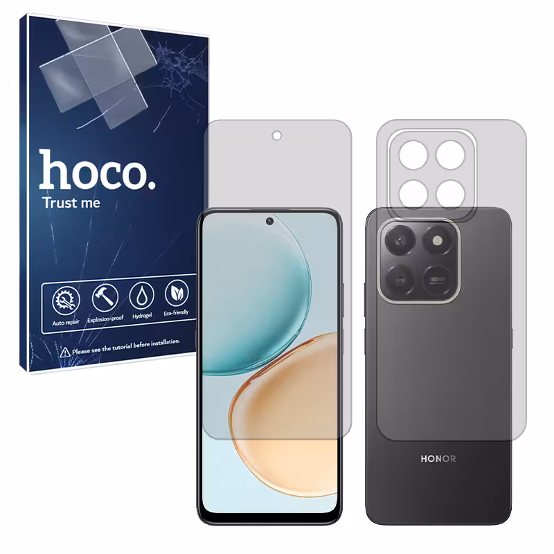 گلس صفحه نمایش و پشت گوشی آنر Honor 400 Smart مدل مات برند هوکو کد SS