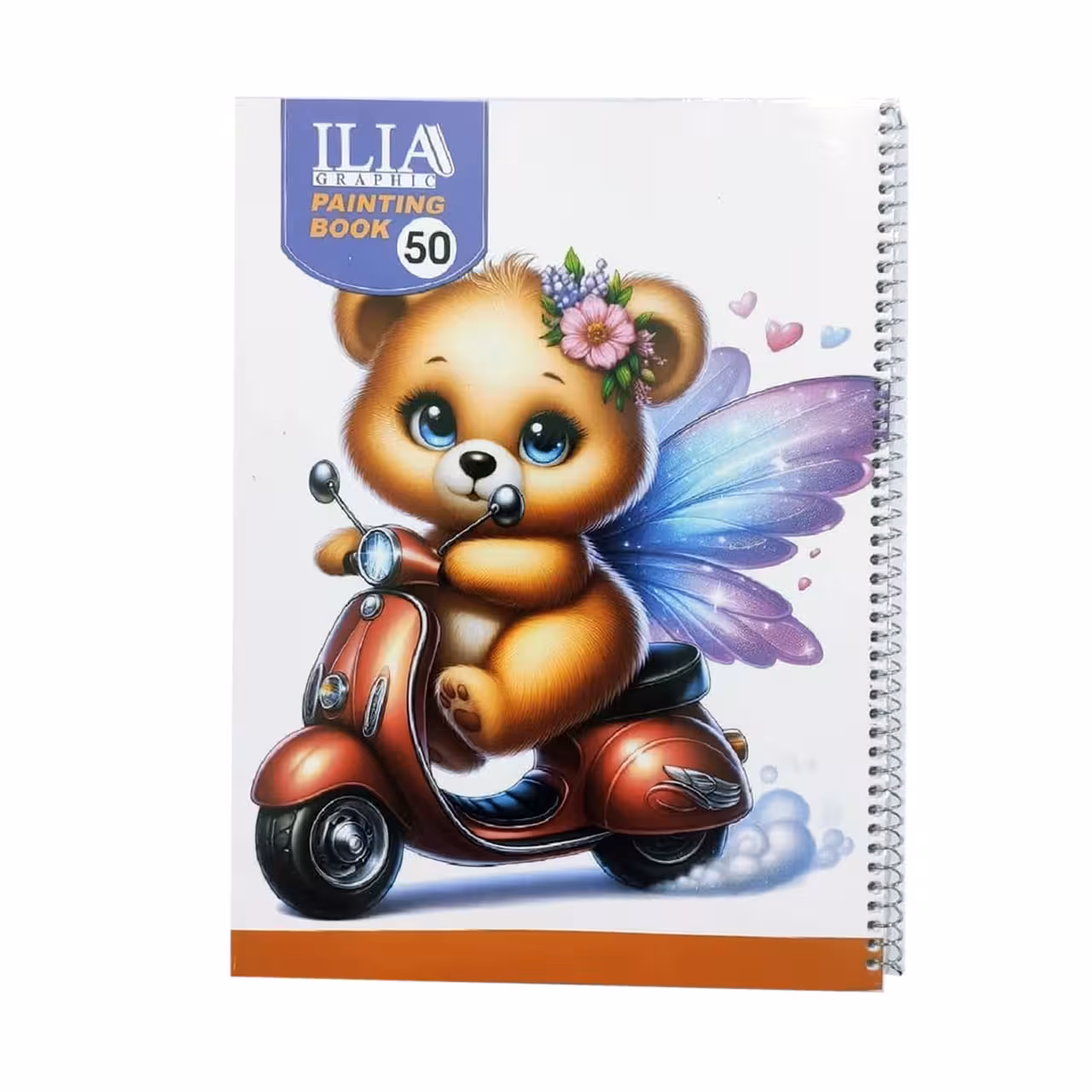 دفتر نقاشی ایلیا طرح خرس 50 برگ سایز A4