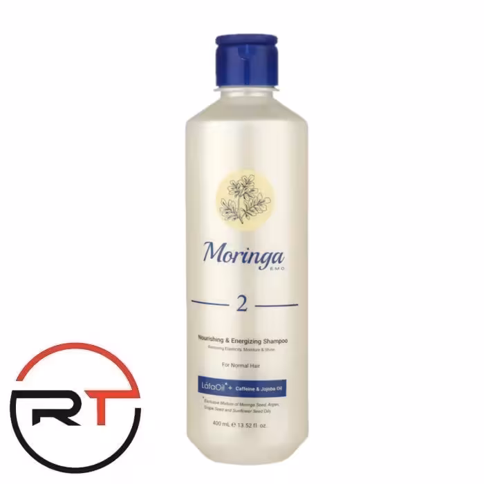 شامپو مغذی 2 مورینگا امو مناسب موهای معمولی 400 میلی