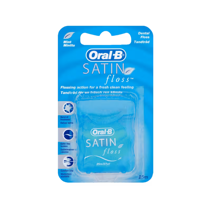 نخ دندان ساتین فلاس اورال بی 25 متر | پخش عمده