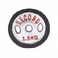صفحه دمبل دور لاستیک 1.5 کیلوگرمی رکورد بسته 2 عددی