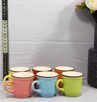 ست 6 عددی شات سرامیکی رنگی