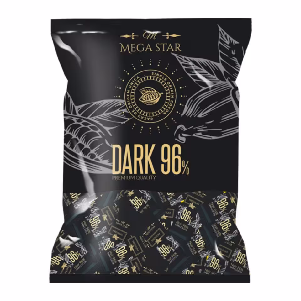 شکلات پذیرایی مگا استار تلخ 96 درصد یک کیلویی mega star