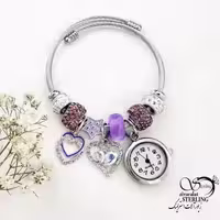 دستبند پاندورا با آویز ساعت کد 18723