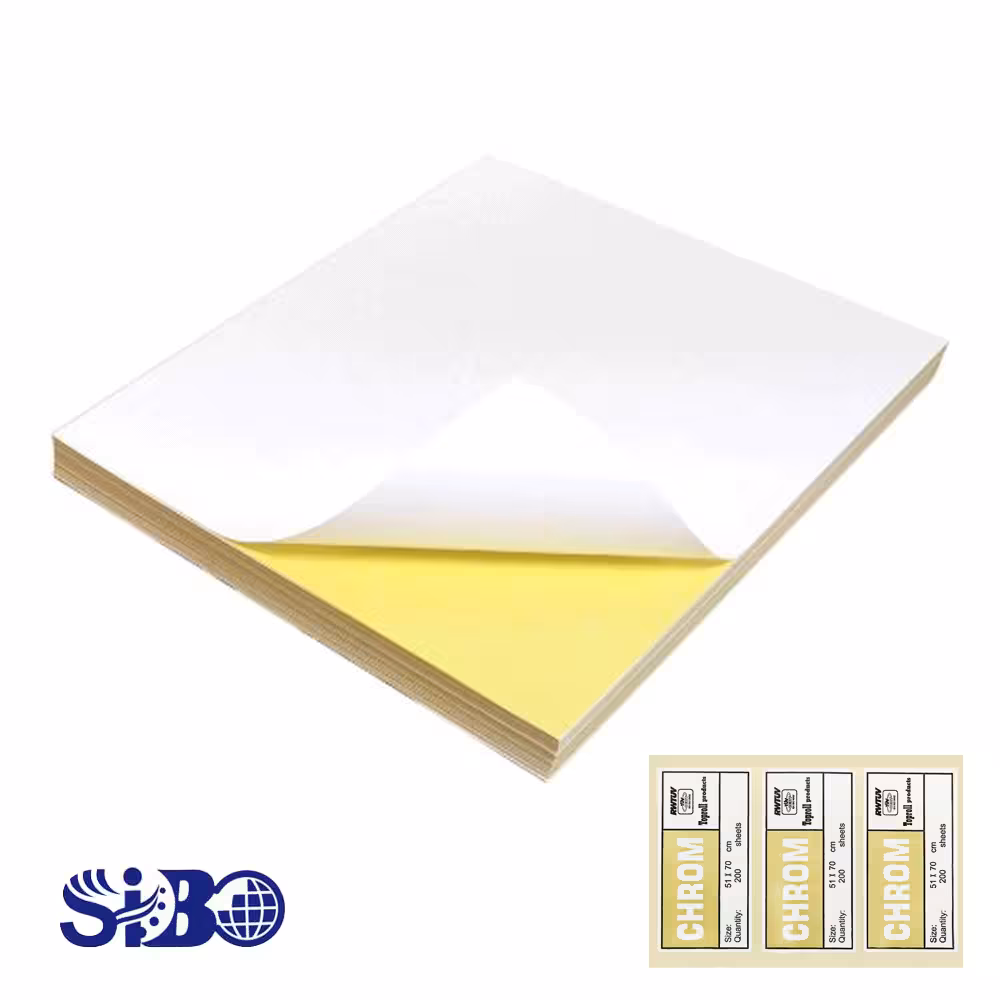 کاغذ پشت چسبدار براق A4