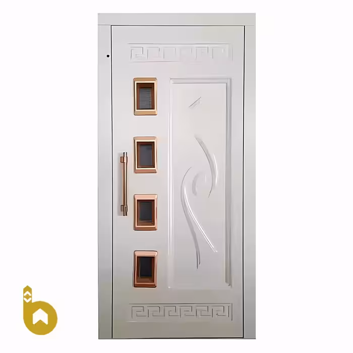 درب لولایی ماهگون آسانسور