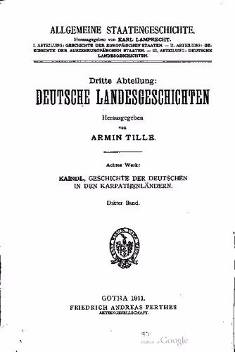 خرید و دانلود نسخه کامل کتاب Geschichte der Deutschen in den Karpathenländern [Karpatenländern] / Geschichte der Deutschen in Galizien, Ungarn, der Bukowina und Rumänien seit etwa 1770 bis zur Gegenwart
