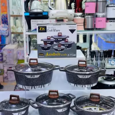 سرویس قابلمه برند زیو 10 پارچه سری آمبر مدل 7140 / zio z-7140