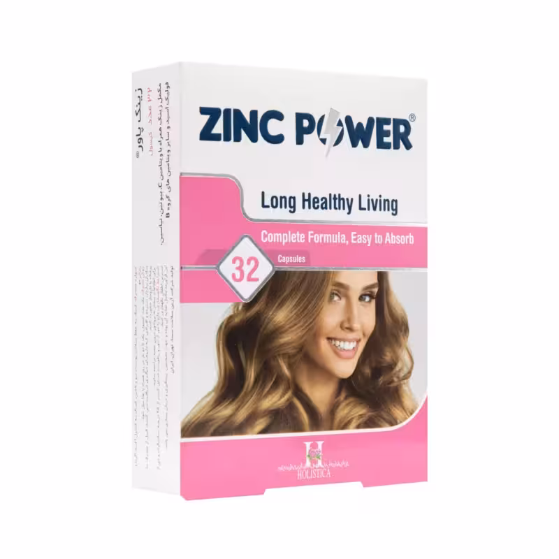 کپسول زینک پاور 32 عددی هولیستیکا