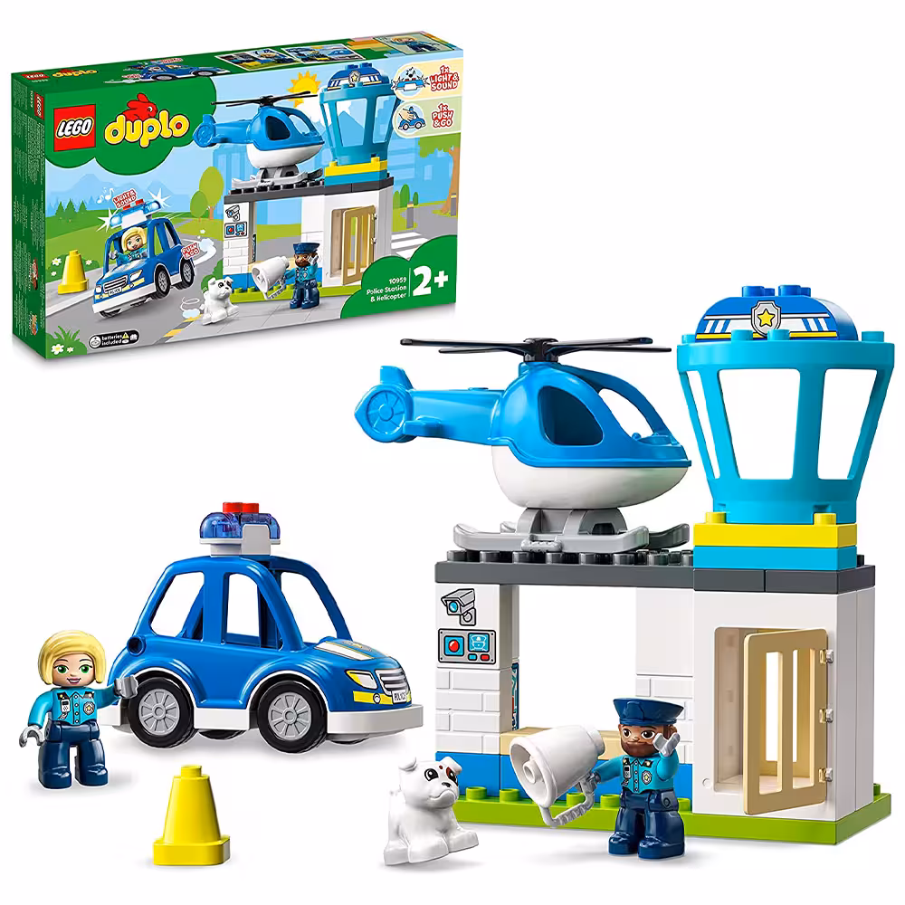 لگو Duplo مدل Police Station & Helicopter 10959
