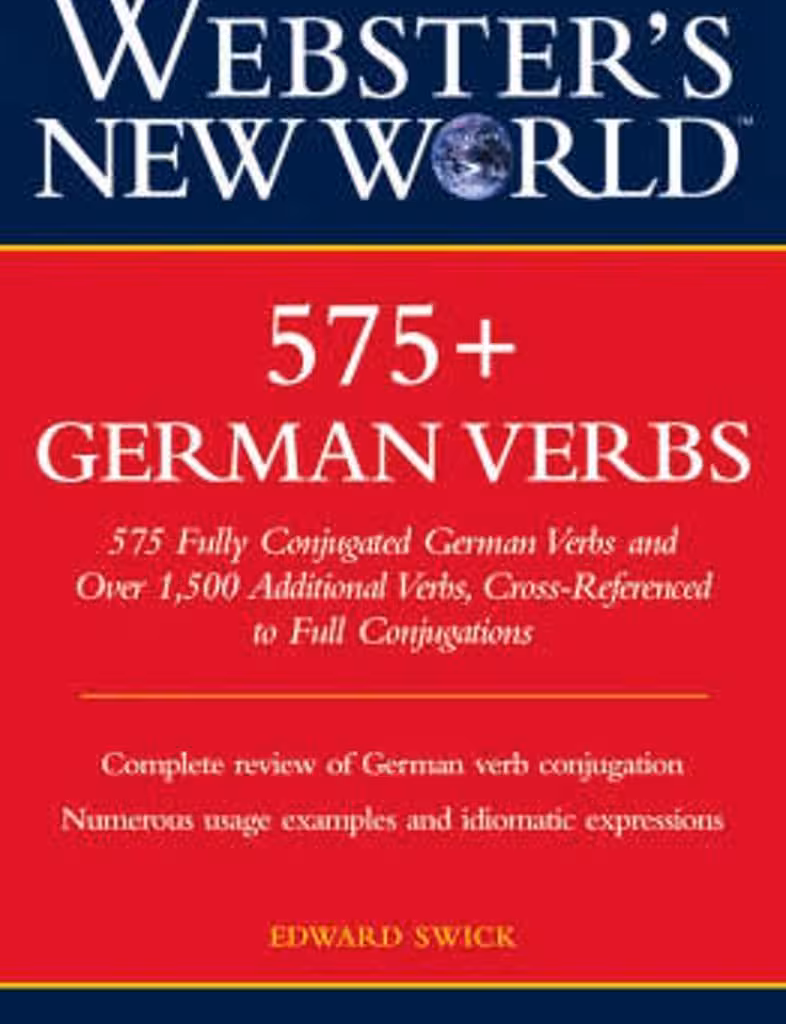 کتاب افعال آلمانی Webster's New World 575 German Verbs