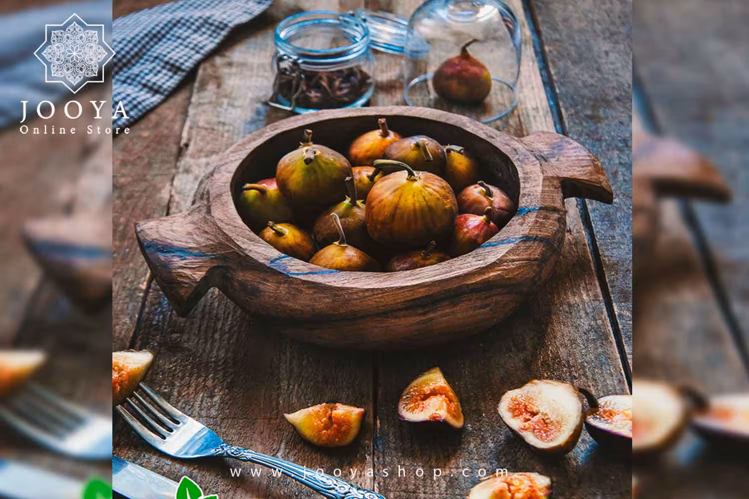 کاسه چوبی دسته دار