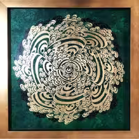 تابلو نقاشیخط سیاه مشق نام مبارک علی کد 102068