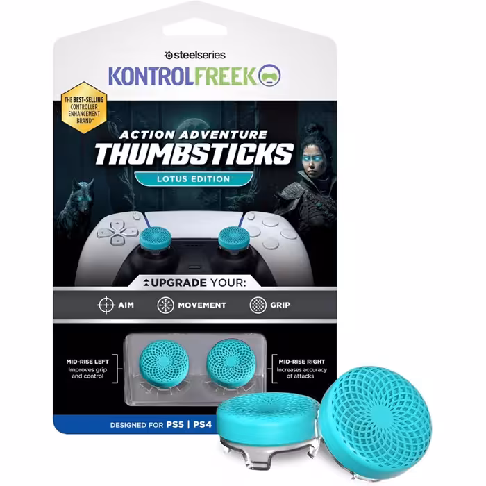 KontrolFreek Action Adventure Thumbsticks for PlayStation – Lotus Edition