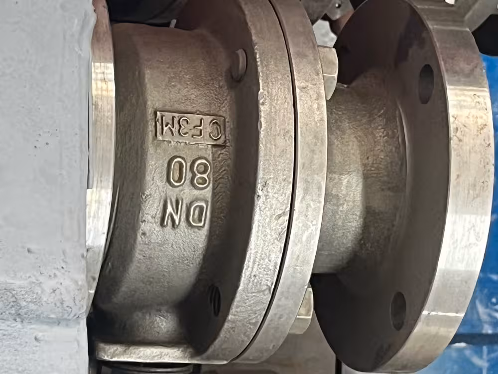 شیر توپی 3 اینچ DN80 دو تیکه ریس فیس کلاس 150 SEAT CF3M STEM CF3M BALL CF3M BODY CF3M