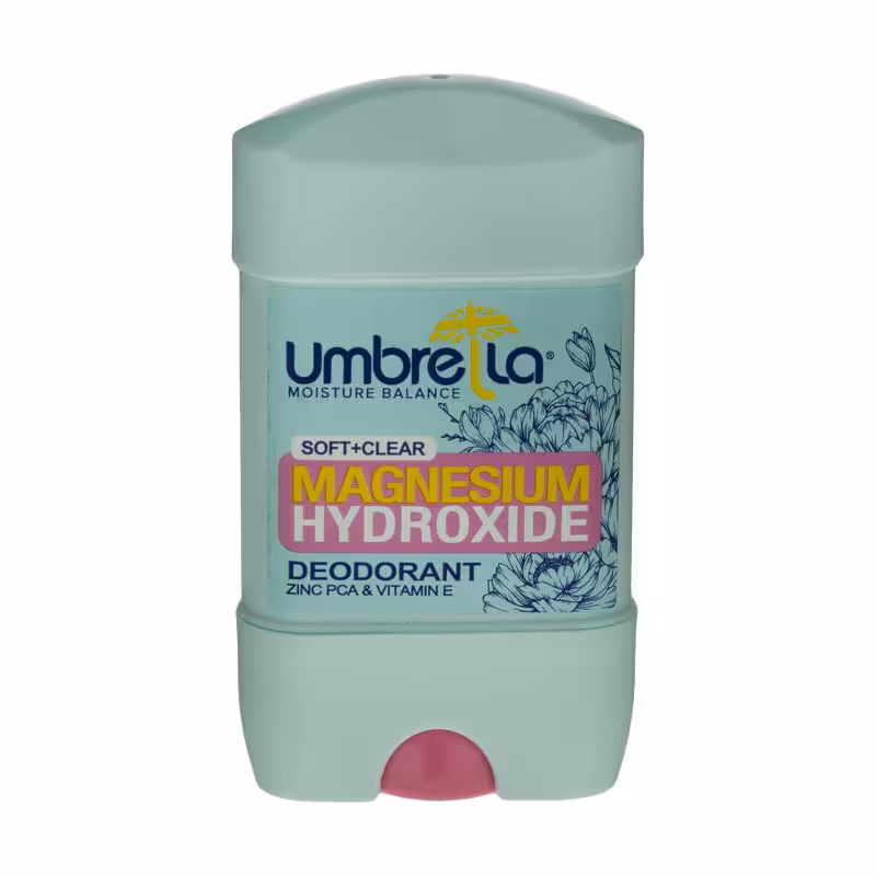 استیک ضد تعریق زنانه آمبرلا مدل سافت اند کلیر ضد حساسیت حجم 75 میلی لیتر Umbrella soft   clear Magnesium Gel Deodorant 75 Ml