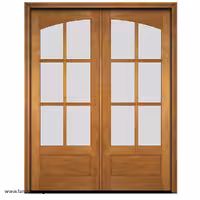 درب چوبی با شیشه مات مقاوم کد 1199