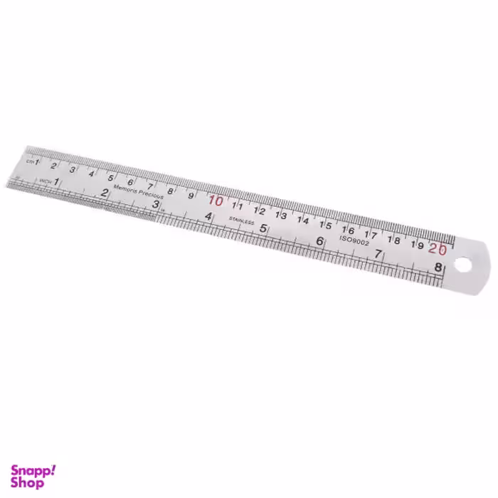 خط کش فلزی کد 25050007 سایز 20 سانتی متری