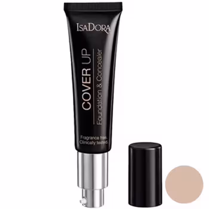 کرم پودر و کانسیلر ایزادورا سری Cover Up Light شماره 66
