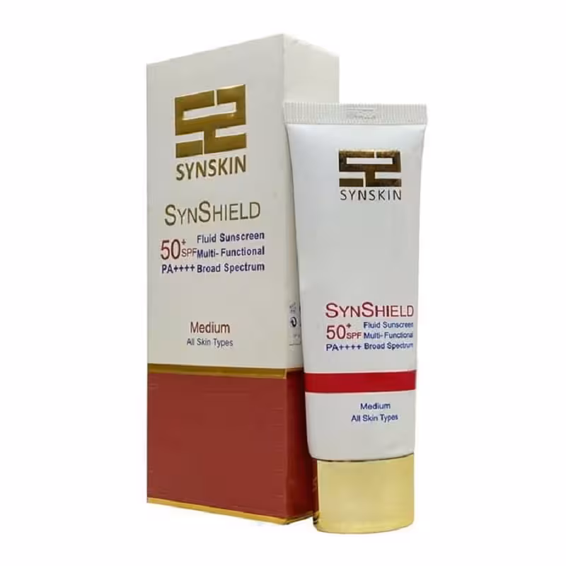 ضدآفتاب انواع پوست فلویید بژ طبیعی(medium)spf50 ساین اسکین