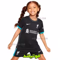 لباس بچه گانه دوم لیورپول 2025