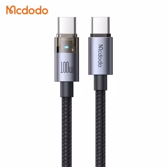کابل شارژ 100 وات دو سر تایپ سی 1.2 متر مک دودو CA-5580 صد اورجینال