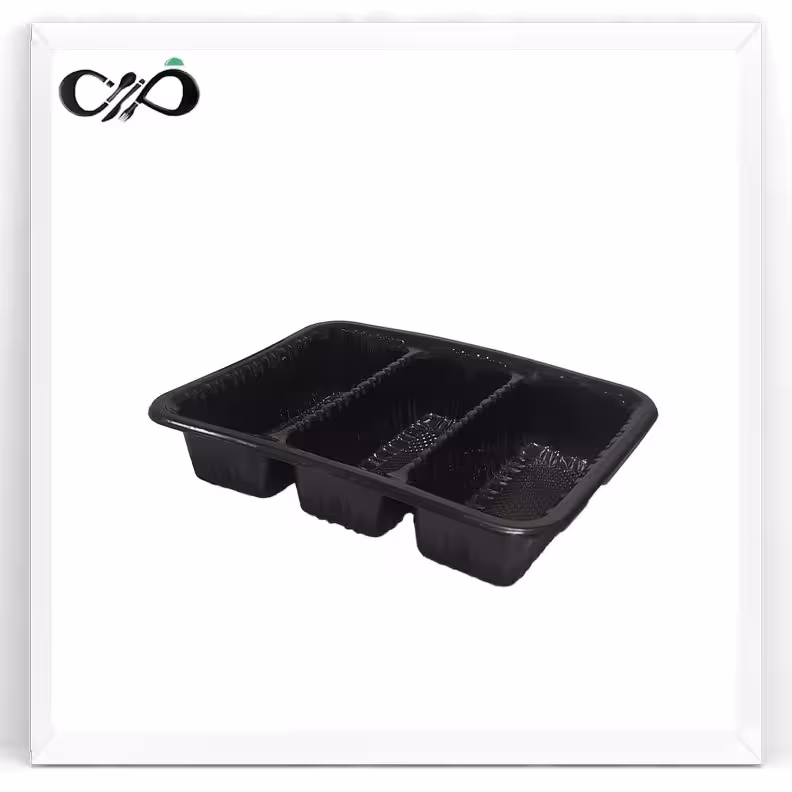 ظرف مستطیل سوشی 3 خانه 3303 (200عددی)