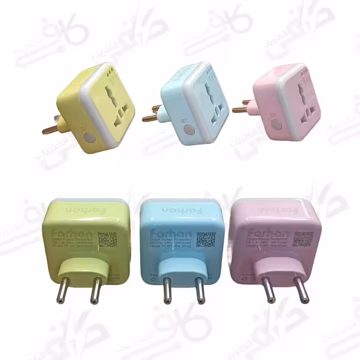 دوشاخه تبدیل 3 به 2 همه كاره تایمر دار فرحان