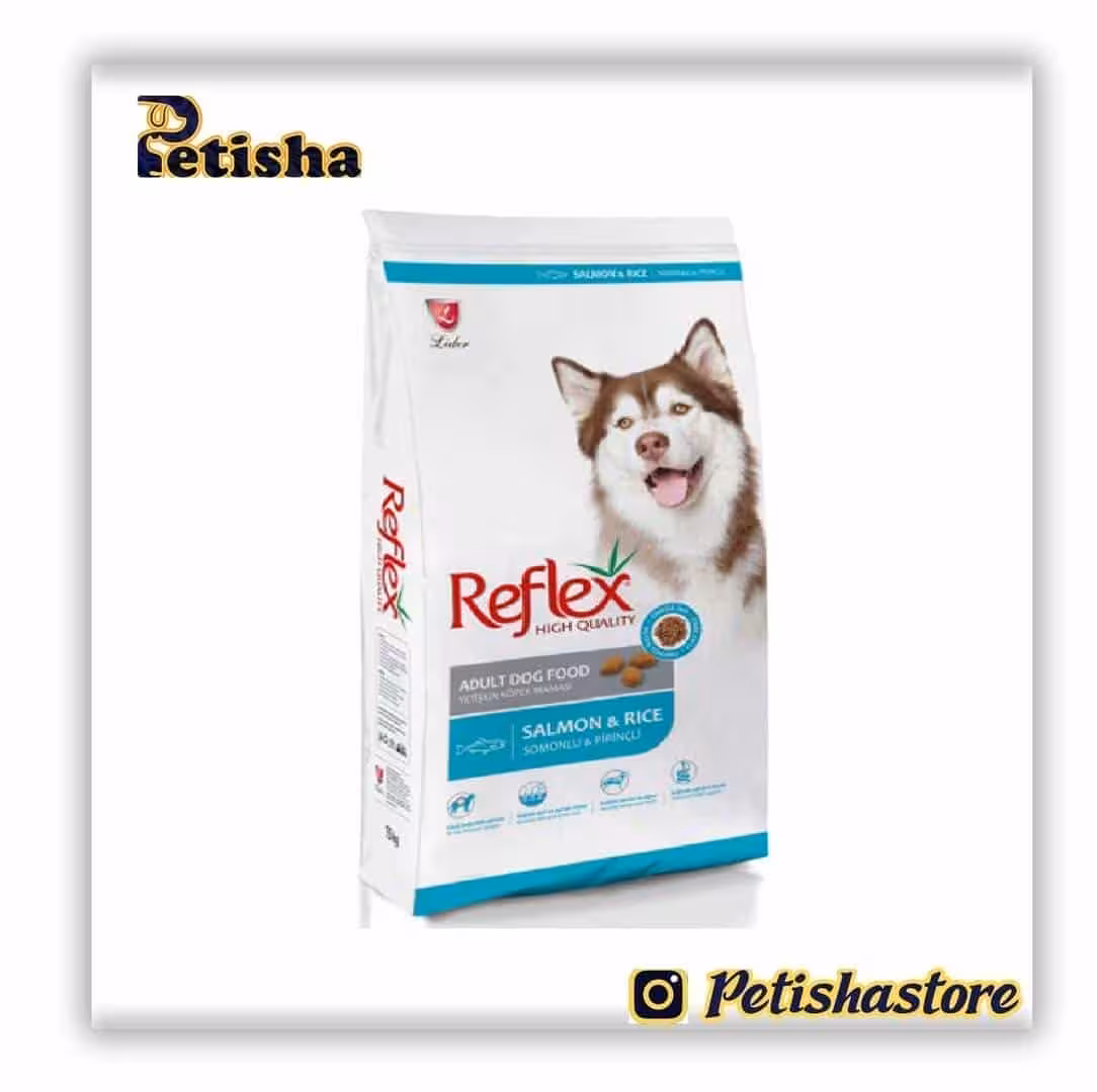 غذای خشک سگ بالغ رفلکس با طعم ماهی و برنج 15 کیلوگرم